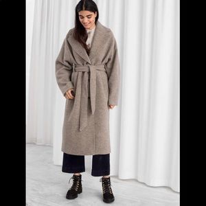 & Other Stories Belted Wool Coat